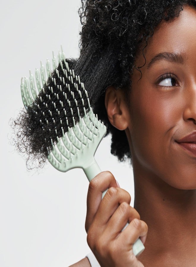 Mane Wets Get It On Hair Brush - Detangling Wet Brush for All Hair Types - Helps Evenly Distribute Styling & Treatment Products - Made with Bendable Bristles to Prevent Tugging or Pulling (1 Count) - Image 5